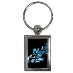 Blue Abstraction Key Chains (rectangle)  by Valentinaart