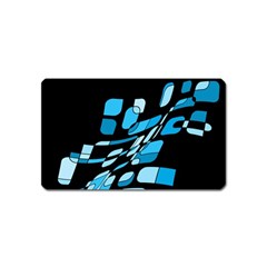 Blue Abstraction Magnet (name Card)