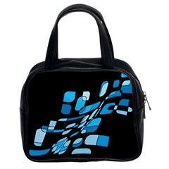 Blue Abstraction Classic Handbags (2 Sides)