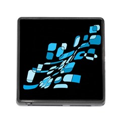 Blue Abstraction Memory Card Reader (square)