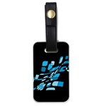 Blue abstraction Luggage Tags (One Side)  Front