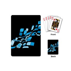 Blue Abstraction Playing Cards (mini)  by Valentinaart