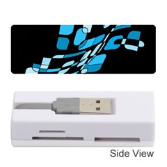 Blue Abstraction Memory Card Reader (stick) 