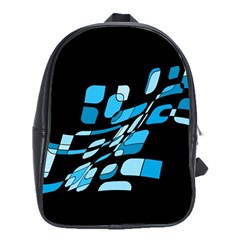 Blue Abstraction School Bags (xl) 