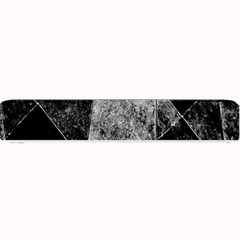 Dark Geometric Grunge Pattern Print Small Bar Mats