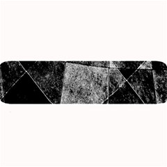 Dark Geometric Grunge Pattern Print Large Bar Mats