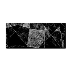 Dark Geometric Grunge Pattern Print Hand Towel