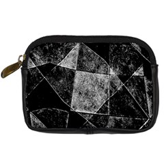 Dark Geometric Grunge Pattern Print Digital Camera Cases