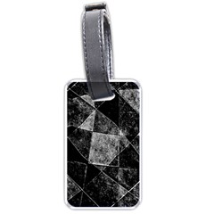 Dark Geometric Grunge Pattern Print Luggage Tags (one Side)  by dflcprints