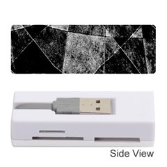 Dark Geometric Grunge Pattern Print Memory Card Reader (stick) 