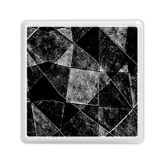 Dark Geometric Grunge Pattern Print Memory Card Reader (square)  by dflcprints