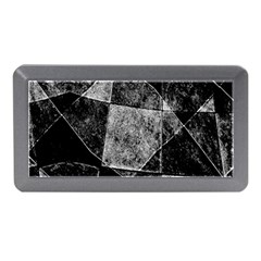 Dark Geometric Grunge Pattern Print Memory Card Reader (mini)