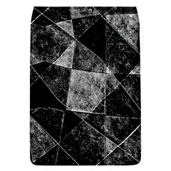 Dark Geometric Grunge Pattern Print Flap Covers (l)  by dflcprints