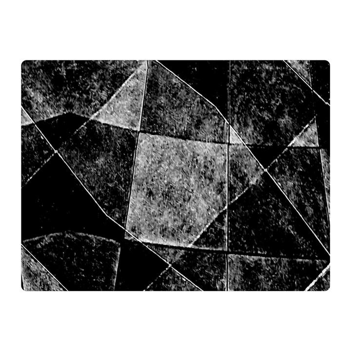 Dark Geometric Grunge Pattern Print Double Sided Flano Blanket (Mini) 