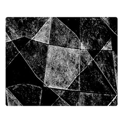 Dark Geometric Grunge Pattern Print Double Sided Flano Blanket (large) 