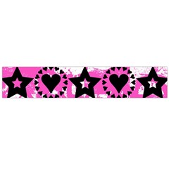 Star And Heart Pattern Flano Scarf (large)