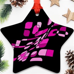 Purple Abstraction Ornament (star) 