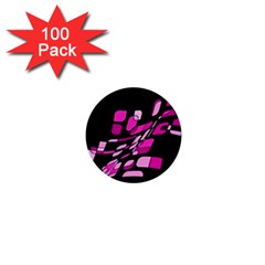 Purple Abstraction 1  Mini Buttons (100 Pack) 