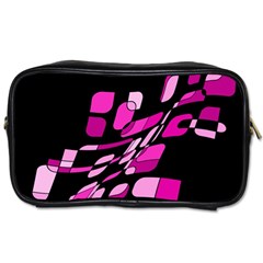 Purple Abstraction Toiletries Bags by Valentinaart