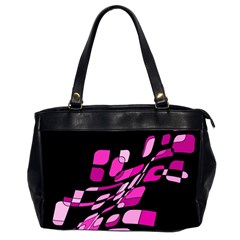 Purple Abstraction Office Handbags (2 Sides) 