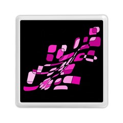 Purple Abstraction Memory Card Reader (square) 