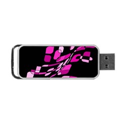 Purple Abstraction Portable Usb Flash (two Sides)