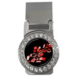 Orange abstraction Money Clips (CZ)  Front