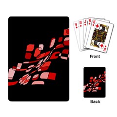 Orange Abstraction Playing Card