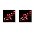 Orange abstraction Cufflinks (Square) Front(Pair)