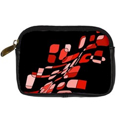 Orange Abstraction Digital Camera Cases by Valentinaart