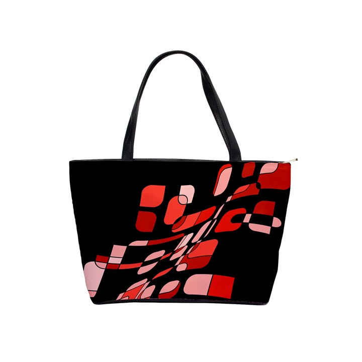 Orange abstraction Shoulder Handbags