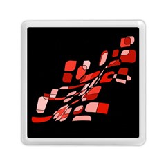 Orange Abstraction Memory Card Reader (square)  by Valentinaart