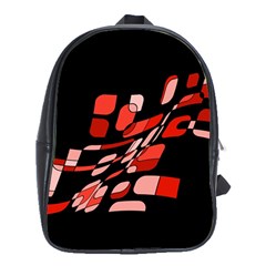 Orange Abstraction School Bags (xl) 