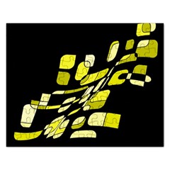 Yellow Abstraction Rectangular Jigsaw Puzzl by Valentinaart