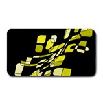 Yellow abstraction Medium Bar Mats 16 x8.5  Bar Mat