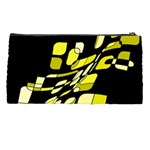 Yellow abstraction Pencil Cases Back