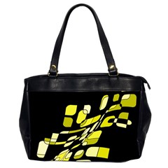 Yellow abstraction Office Handbags (2 Sides) 