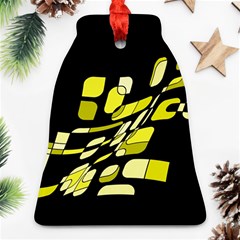 Yellow abstraction Bell Ornament (2 Sides)