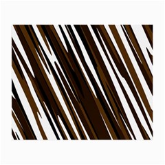 Black Brown And White Camo Streaks Small Glasses Cloth by TRENDYcouture