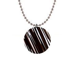 Black Brown And White Camo Streaks Button Necklaces by TRENDYcouture