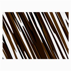 Black Brown And White Camo Streaks Large Glasses Cloth (2-side)