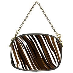 Black Brown And White Camo Streaks Chain Purses (two Sides)  by TRENDYcouture