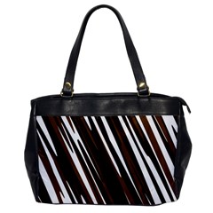 Black Brown And White Camo Streaks Office Handbags by TRENDYcouture