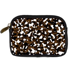 Black Brown And White Camo Streaks Digital Camera Cases by TRENDYcouture