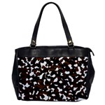 Black Brown And White camo streaks Office Handbags Front