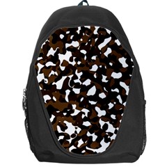 Black Brown And White Camo Streaks Backpack Bag by TRENDYcouture