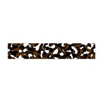 Black Brown And White camo streaks Flano Scarf (Mini) Front