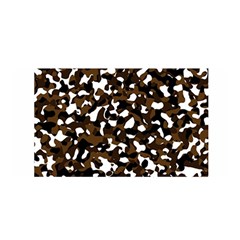 Black Brown And White Camo Streaks Satin Wrap