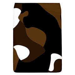 Black Brown And White Abstract 3 Flap Covers (s)  by TRENDYcouture