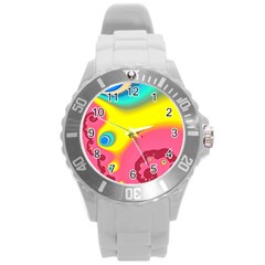 Distinction Round Plastic Sport Watch (l)